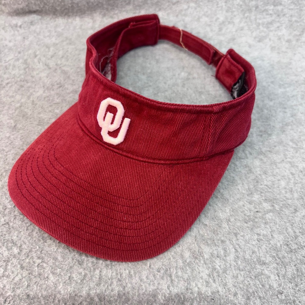 Oklahoma OU Logo Unisex Red Starter Visor Adjustable NCAA Sooners OSFM